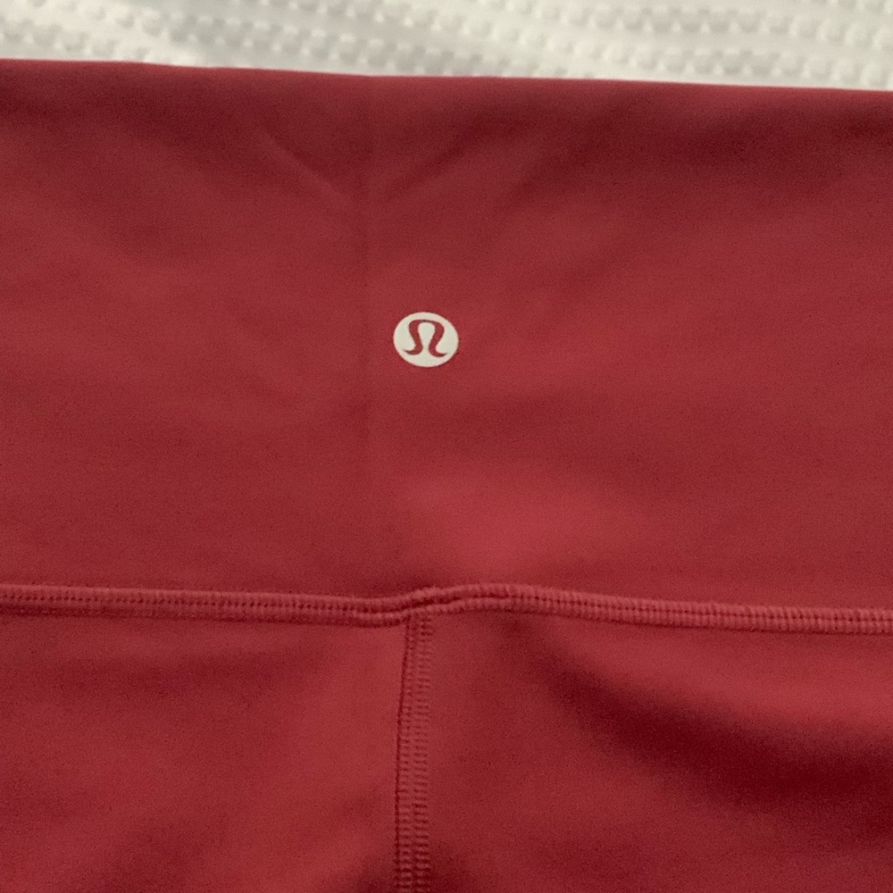 Lululemon Align’s 25” size 20 color Chianti (?) Like new condition